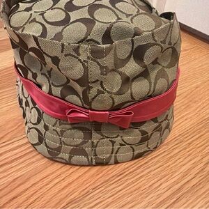 Coach Multicolor Striped Lining Hat